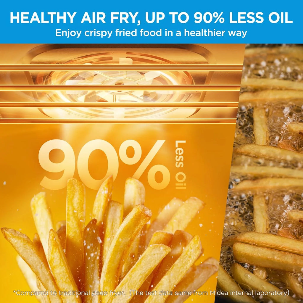 Midea Flexify French Door Toaster Oven Air Fryer Combo, 26.4 QT, Extra Large Air Fryer Countertop
