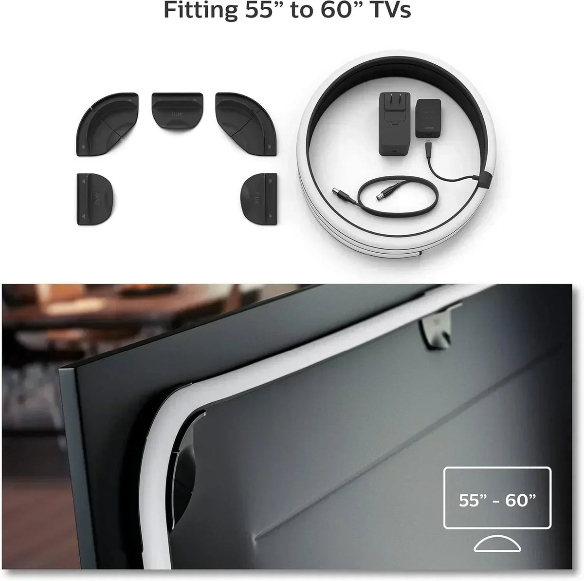 65-inch smart TV light strip flowing color-changing LED light strip backlight synced