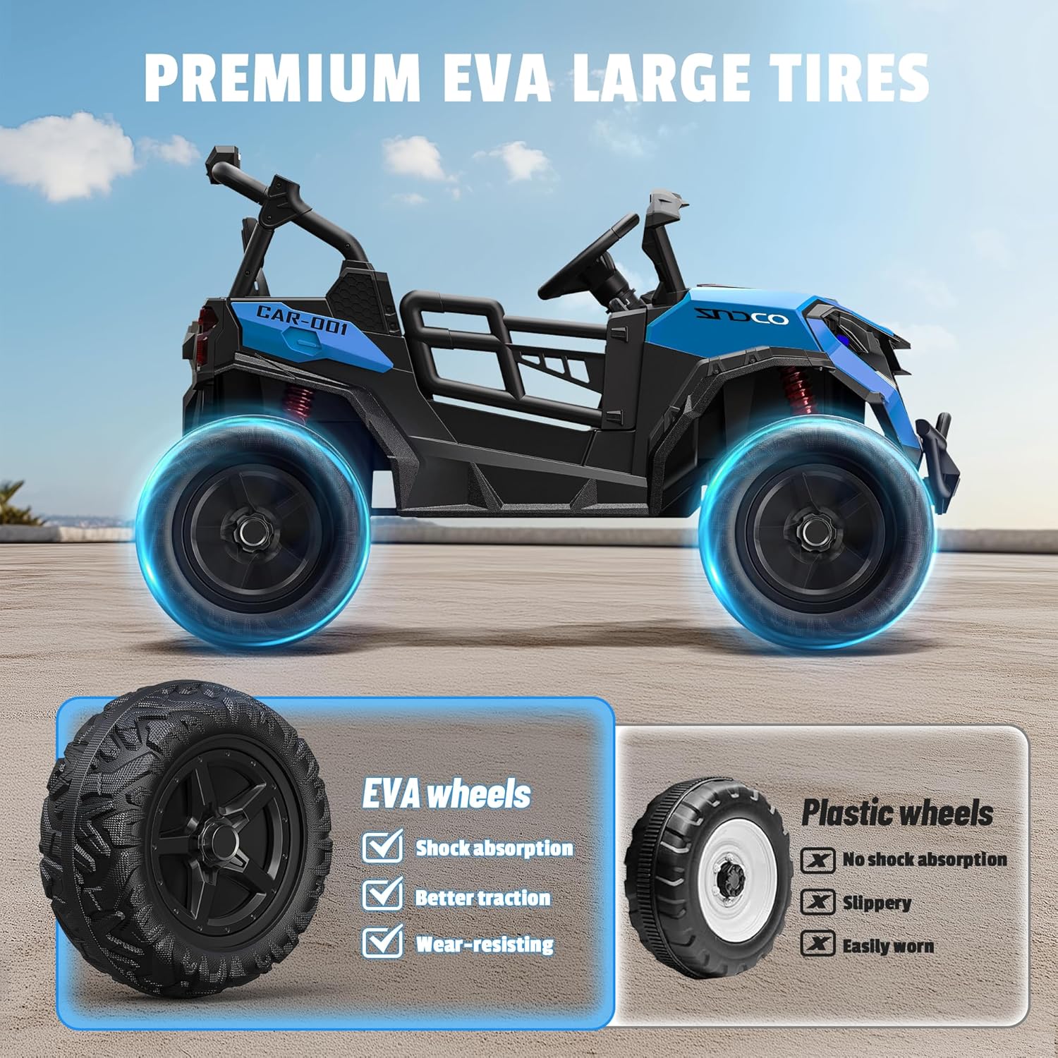 Pink all-terrain car travel electric toy truck