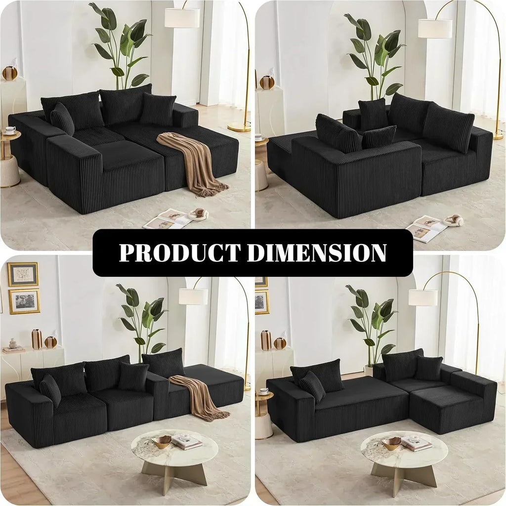 108 inch sectional sofa cloud sectional sofa with deep seat modern sectional L shaped sofa
