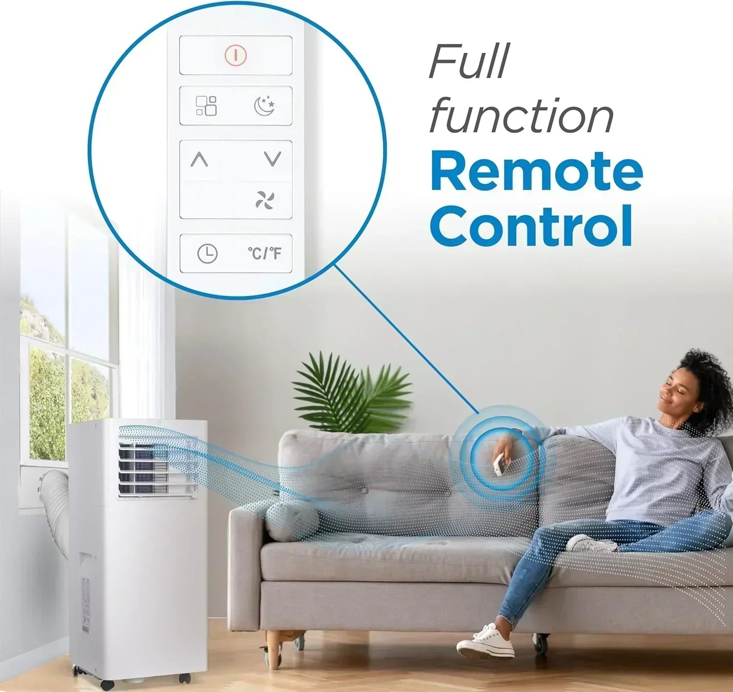 BLACK+DECKER 10,000 BTU Portable Air Conditioner for Rooms up to 450 Sq with Remote Control