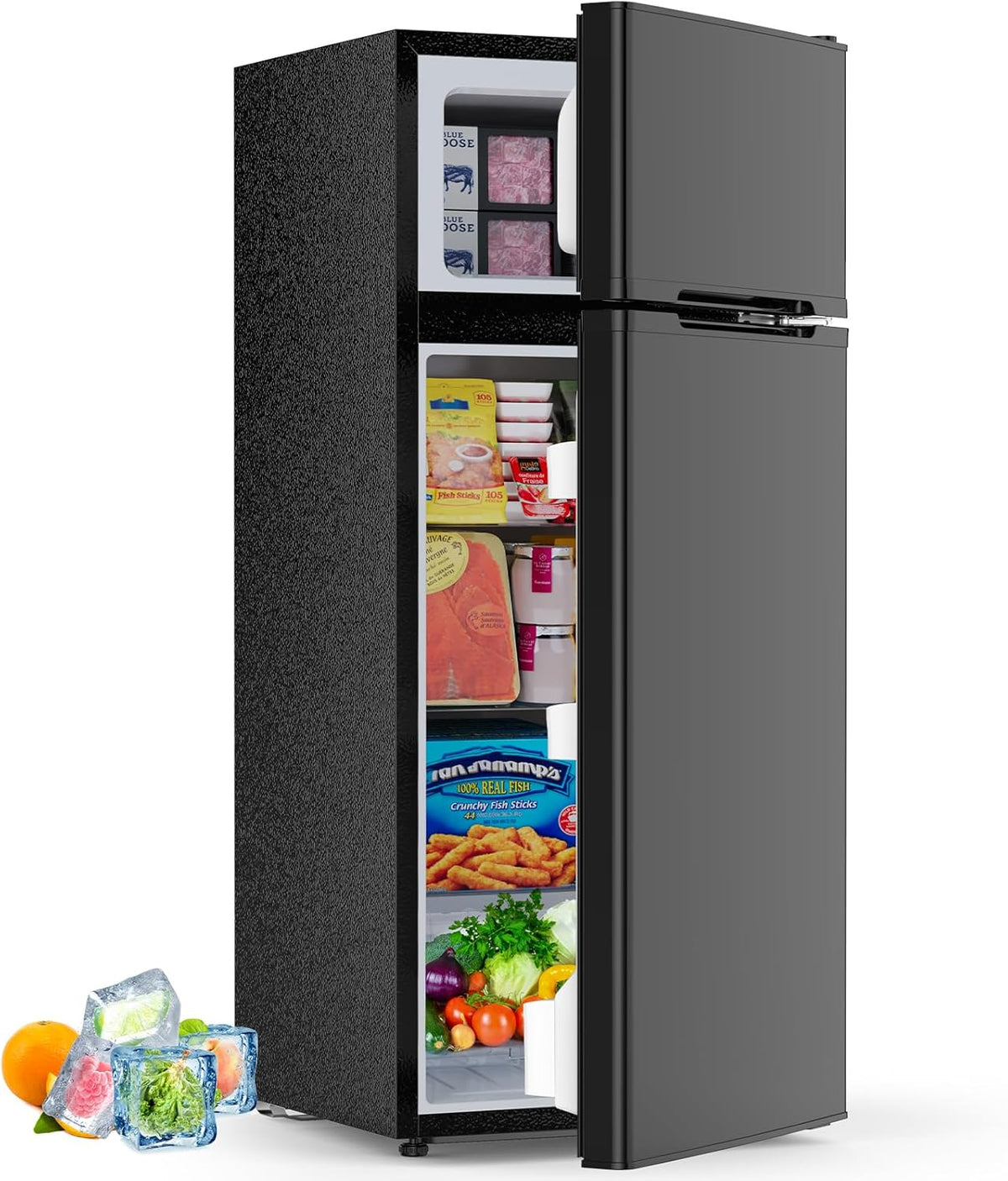 4.5 Cu.Ft Mini Fridge with Freezer 2 Door Compact Refrigerator Small Fridge