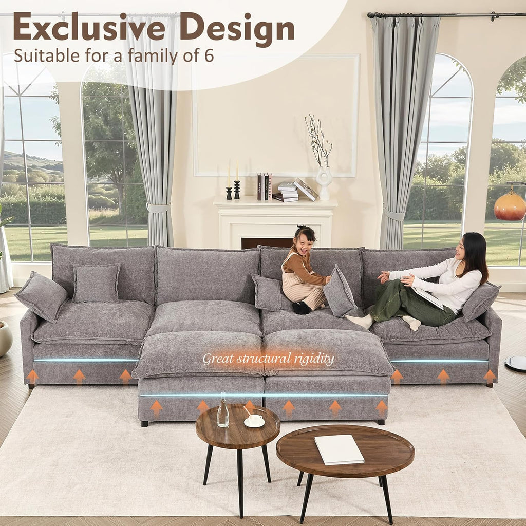 108 U-shaped sofa modular sofa Comfortable cloud sofa