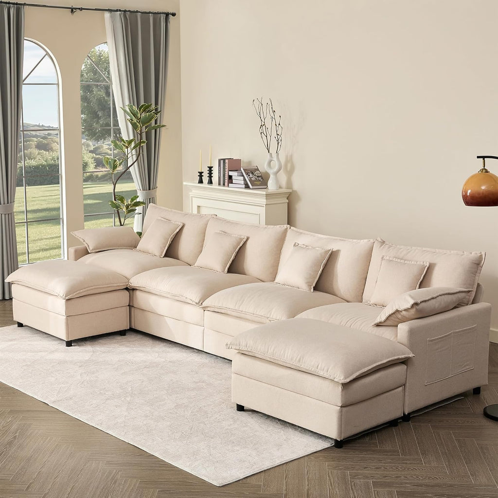108 U-shaped sofa modular sofa Comfortable cloud sofa