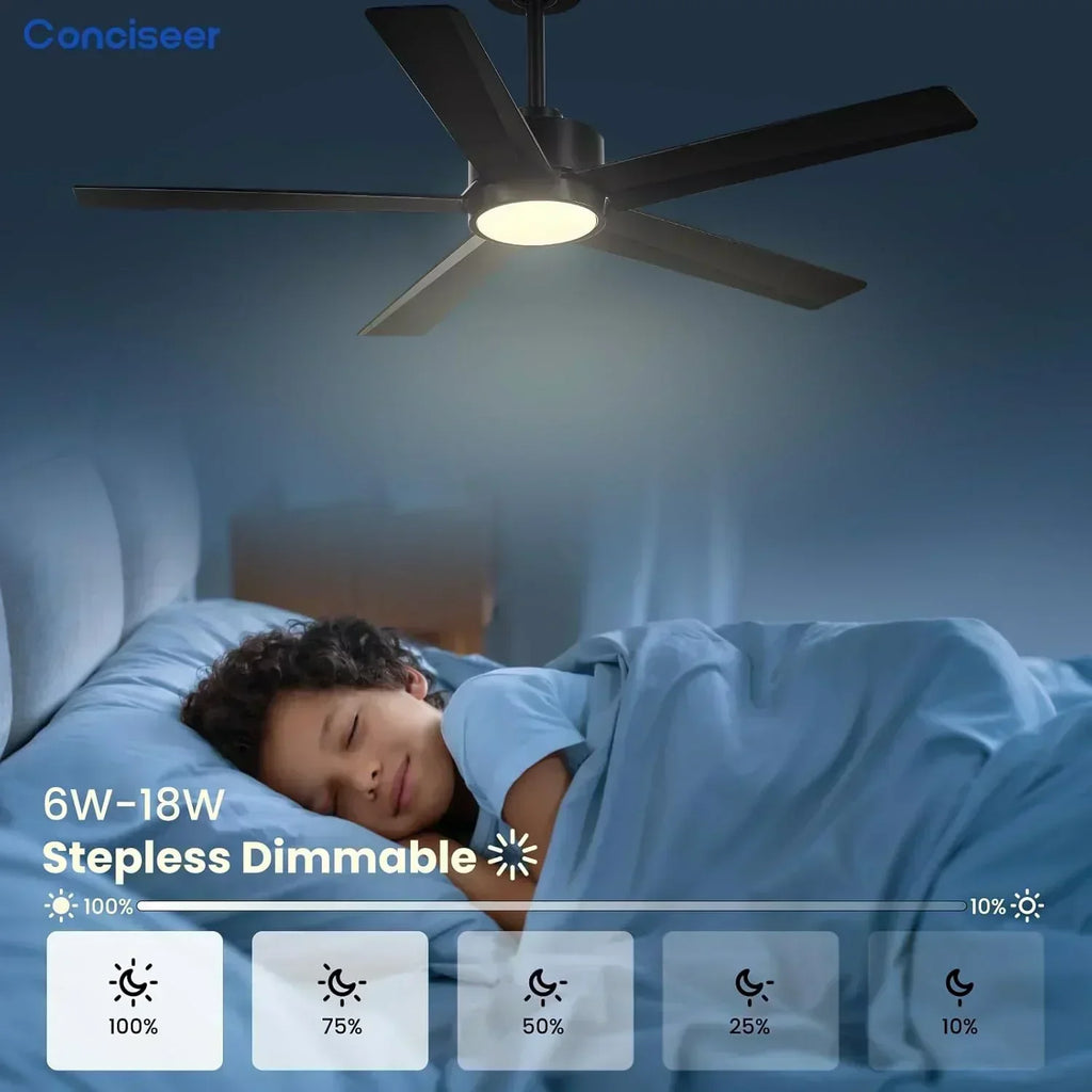 Modern ceiling fan 72 inch bedroom living room library cafe outdoor/industrial