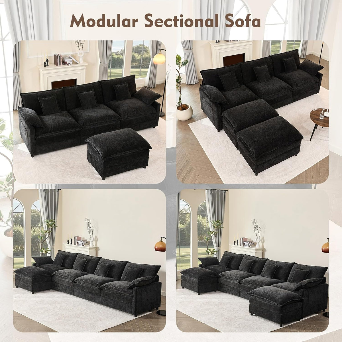 108 U-shaped sofa modular sofa Comfortable cloud sofa
