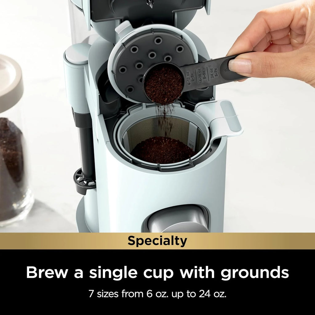 Ninja Pod & Grounds Single-Serve Coffee Maker 56-oz. Reservoir Stone PB051ST