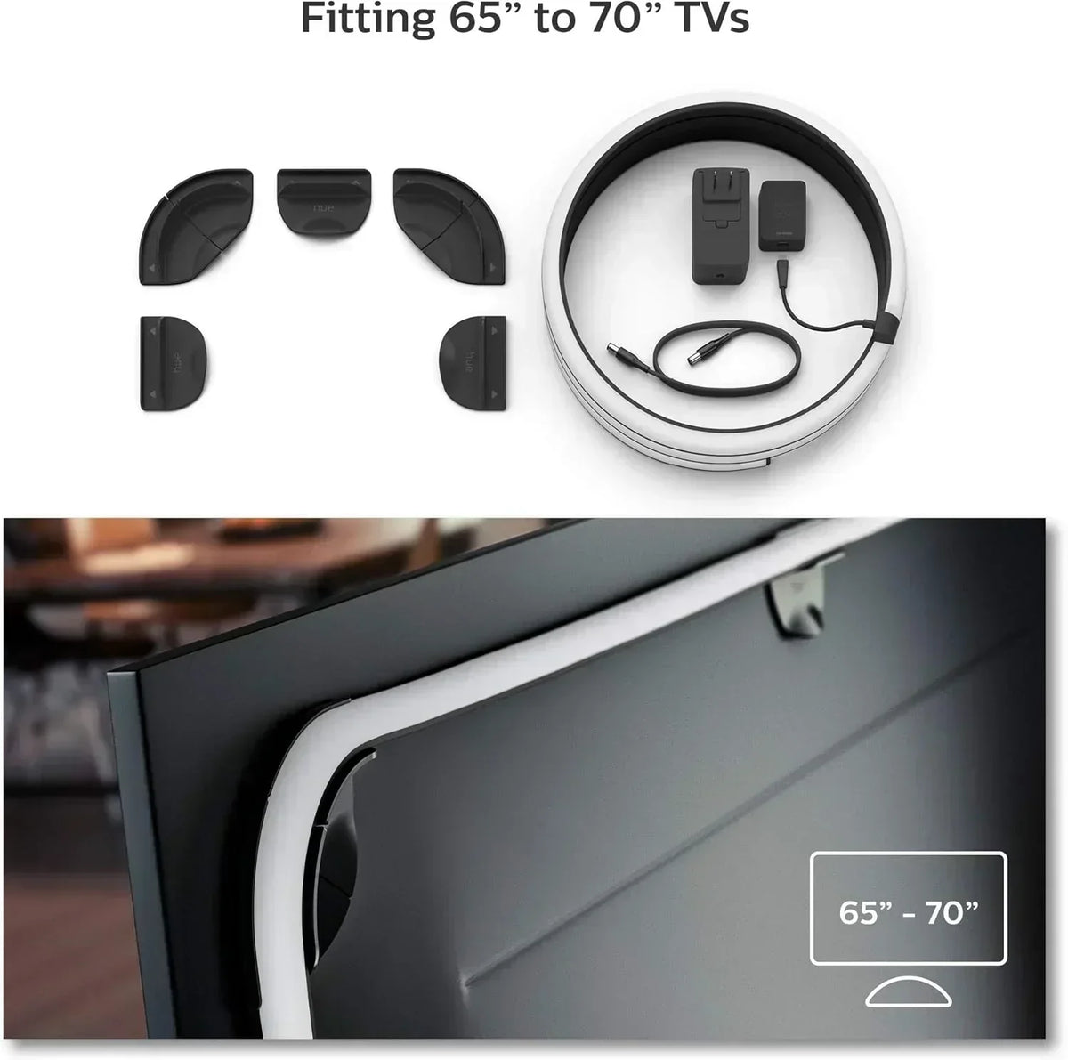 65-inch smart TV light strip flowing color-changing LED light strip backlight synced