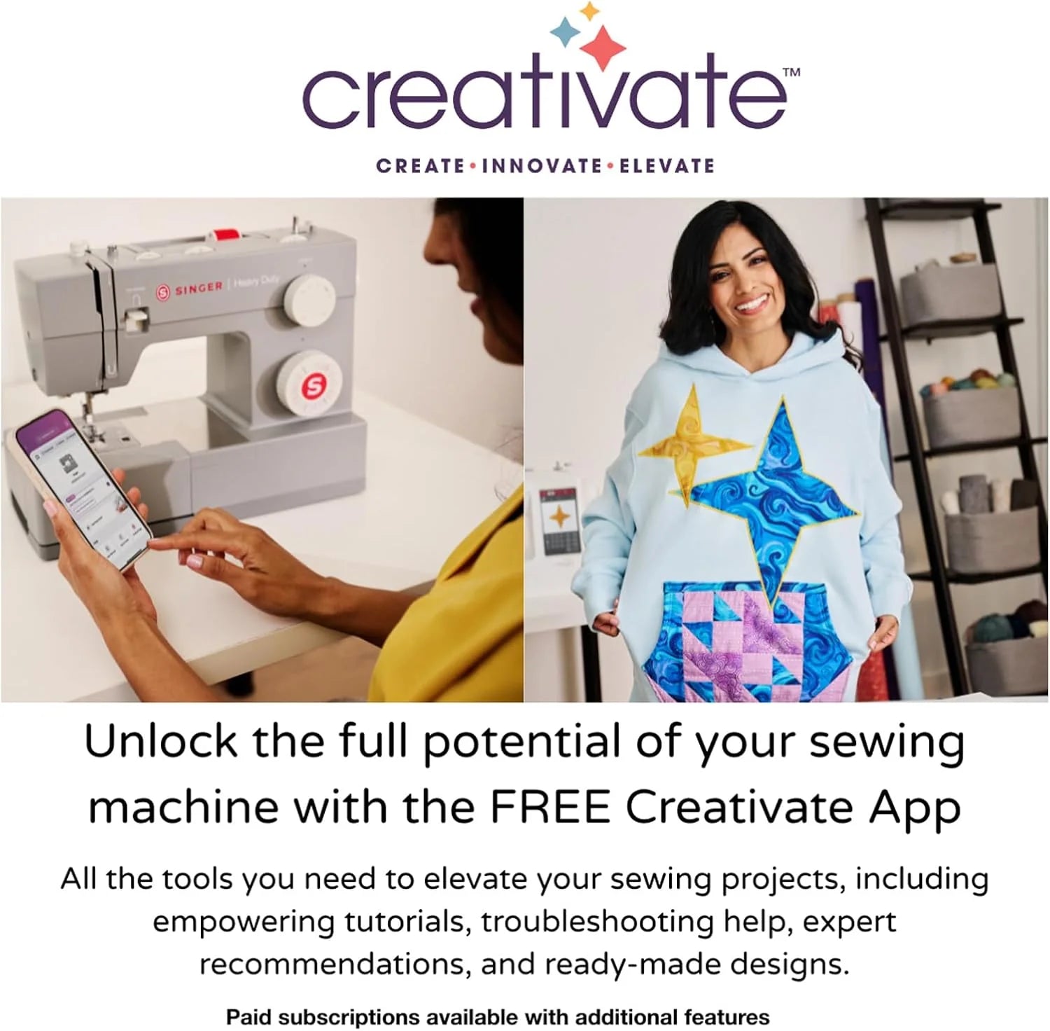 SINGER Heavy Duty 4452 High Speed Sewing Machine With Accessory Kit | Strong Motor with Enhanced Piercing Power, 110 Stitch Applications, Full Metal frame, 1-step Buttonhole & LED Lights