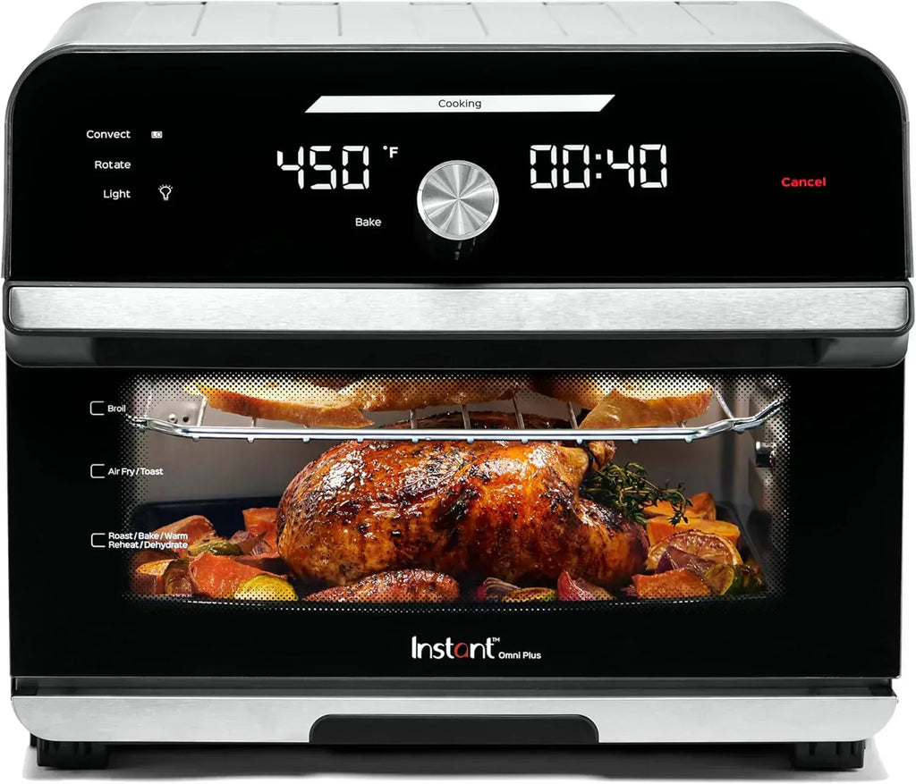 Instant Pot Omni Plus 19QT/18L Toaster Oven Air Fryer 10-in-1 Functions Fits 12 Pizza Crisp Broil
