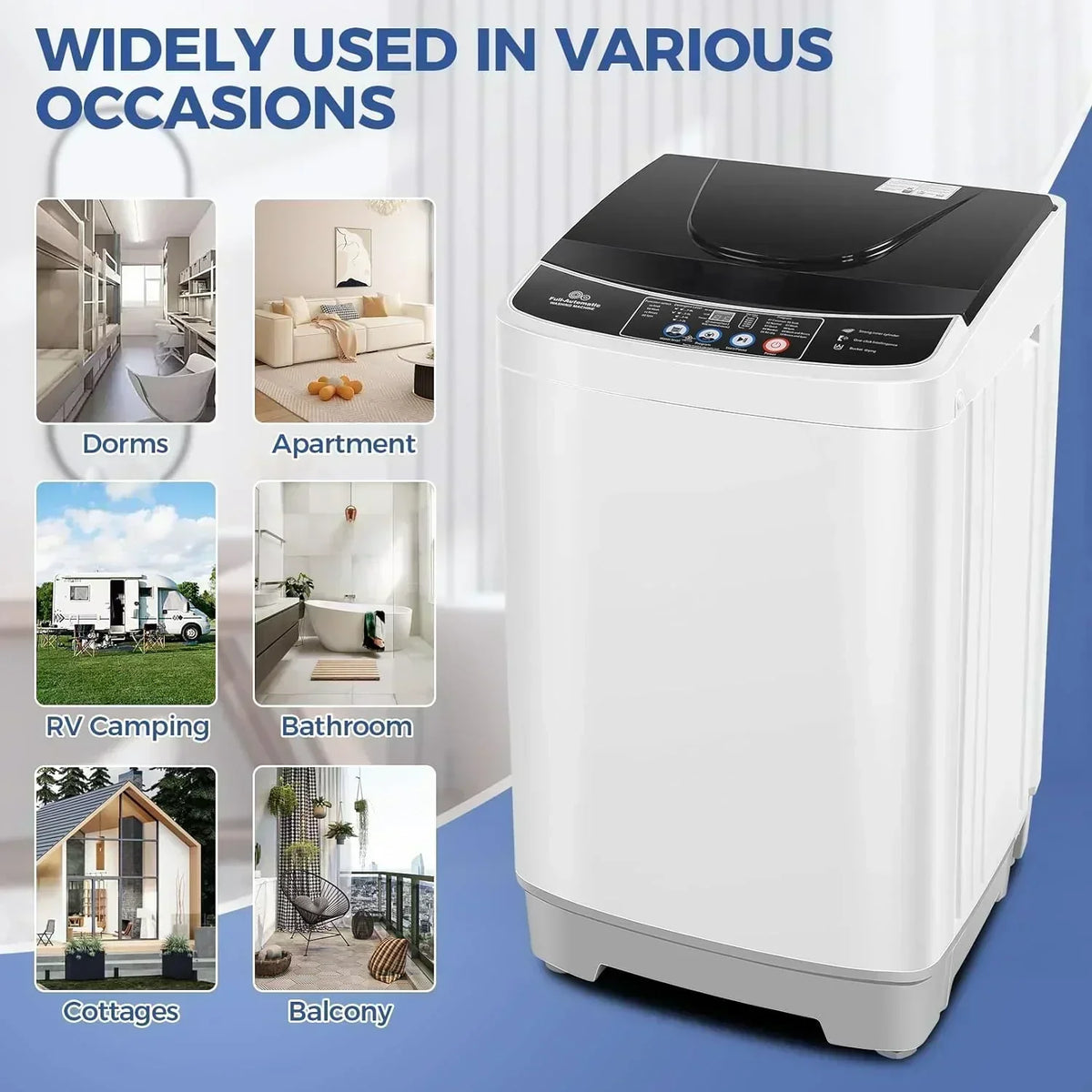 20Lbs Portable Washing Machine Nictemaw Portable Washer 2.8 Cu.ft Washer and Dryer Combo
