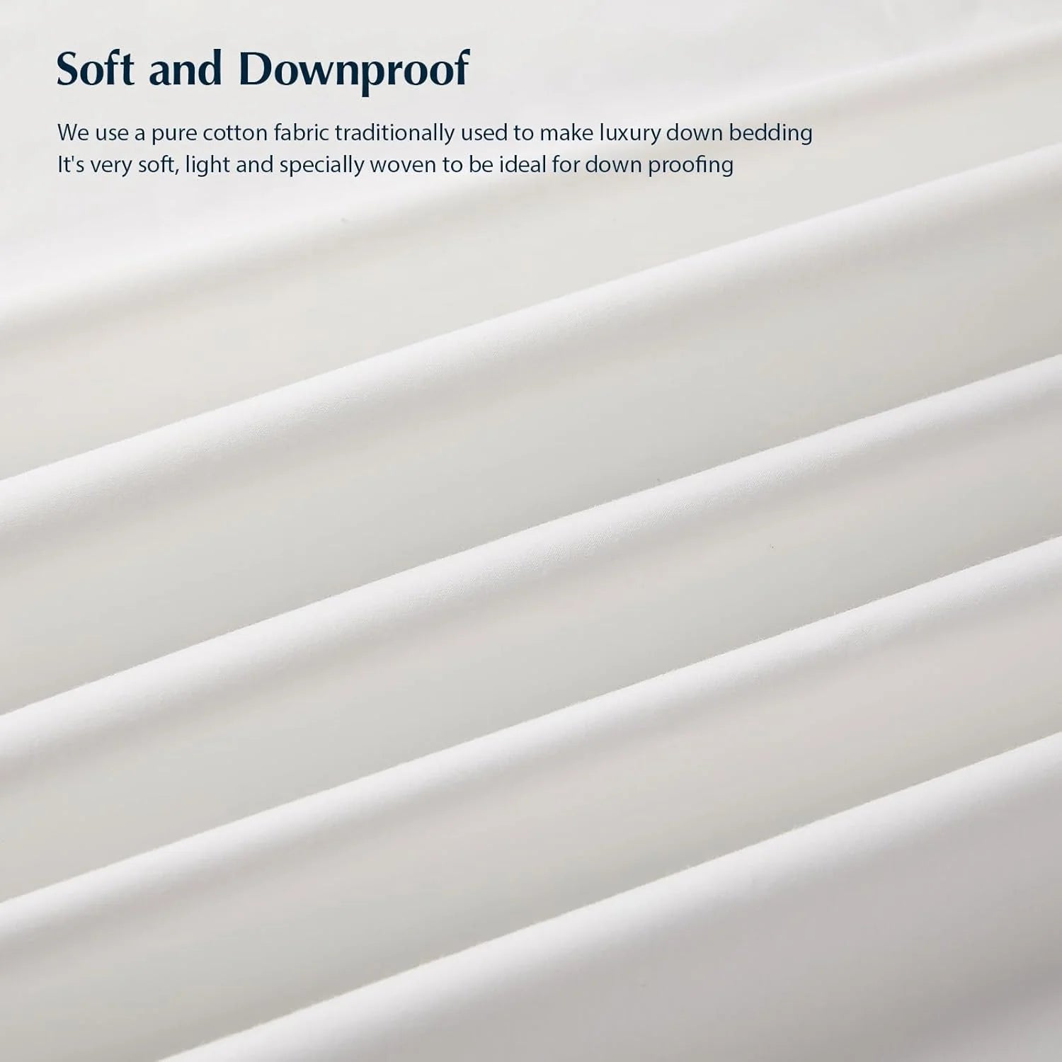 Goose feather duvet queen size, 100% cotton super fluffy white duvet core, soft and breathable