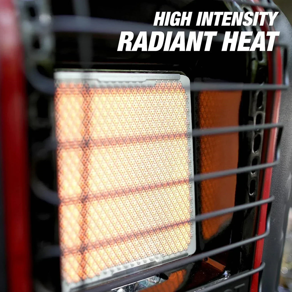 Portable Propane Radiant Heater 4000-9000 BTU for campers workshops patios and more