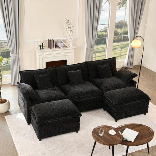 108 U-shaped sofa modular sofa three-seater comfortable cloud sofa