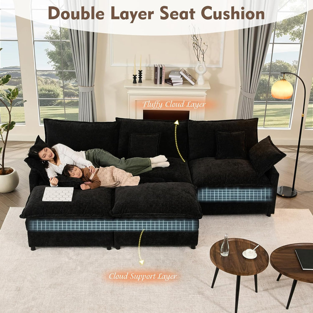 108 U-shaped sofa modular sofa Comfortable cloud sofa