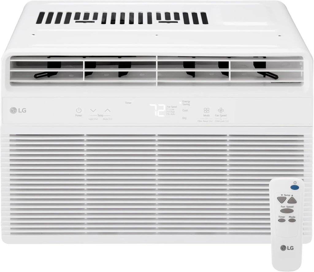 LG 6,000 BTU Window Air Conditioner, 115V, Cools 250 Sq.Ft. for Bedroom, Den