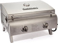 Cuisinart Chef Style Tabletop Portable Propane Grill 2 Burner Outdoor Gas Grill