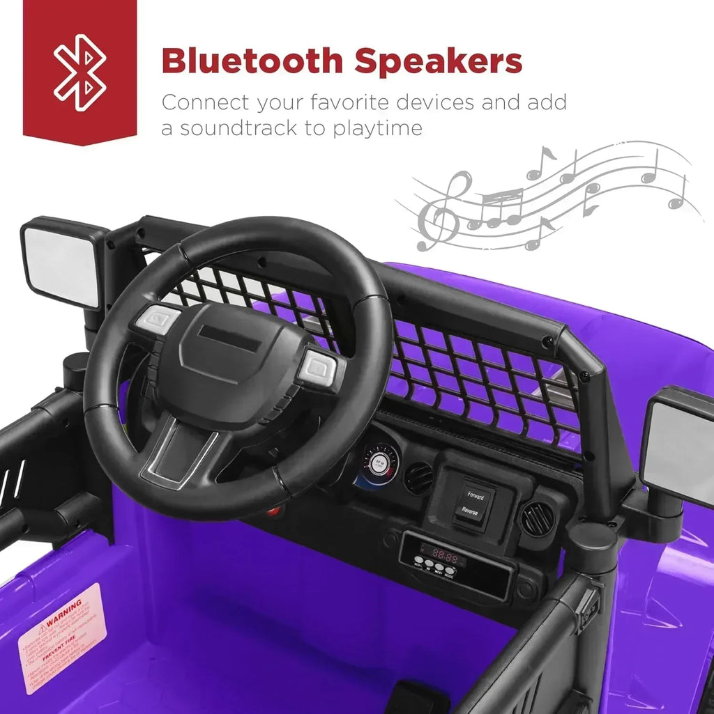 Best Choice Products 12V Kids Ride-On Truck Car with Spring Suspension and LED Lights