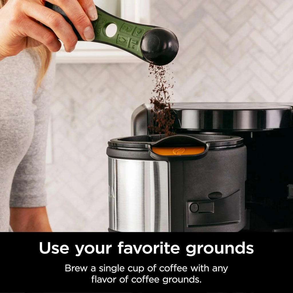 Ninja Hot and Cold Brewing System, Tea and Coffee Maker with Auto-iQ, 50 oz Thermos, and Frother